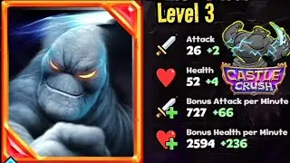 Legendary 🔥 Storm Elemental 🔥 Level 3 Upgraded! 💥 Castle Crush : War Battle