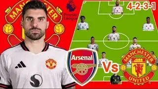 Debut Ruben Neves 4-2-3-1~ Arsenal Vs Manchester United Potential 4-2-3-1 Lineup in EPL MatchWeek 23