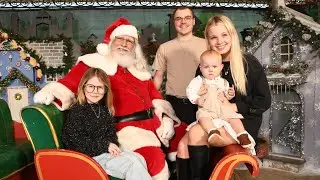 taking my kids to meet SANTA vlog!! + ice skating gone... wet? wrong? idk