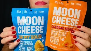 ASMR: Munching on MOON CHEESE! 🌙🧀 Crunchy Freeze dried cheese bites&hellip; Nom Nom&hellip;