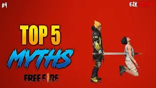 Top 5 MythBusters 😲 In Free Fire | Tamil | E2K Gaming #4
