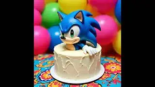 Sonic Cake 🎂💙 blue cake ideas sonic the hedge hog #torta #sonic #cream #crema #mazapan #marzipan 🎉