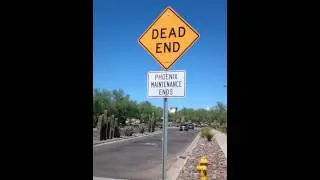 (14) DEAD END sign
