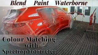 Blend car Painting  | Color matching | Cromax Spectrophotometer | Devilbiss Dv1 B+