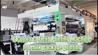 Lisheng Ultra Series CI Flexo Printing Machine for milk bag printing with nice printing effect
