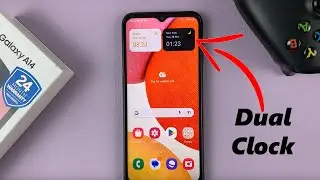 How To Add Dual Clock Widget On Samsung Galaxy A14