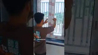 #Upvc windows #white colour with black glass# work complete in Jodhpur
