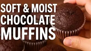 🍫 Soft & Moist Chocolate Muffins | Easy Homemade Baking Recipe #viral 
