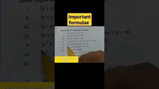 Some important Expansion formulae ##easytowrite 😊😎✍️