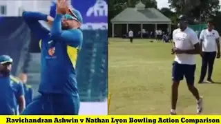 Ravichandran Ashwin v Nathan Lyon Bowling Action Comparison