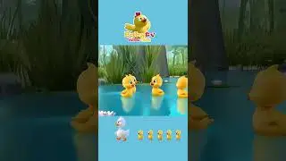 Пять маленьких утят 🦆 | Детские стишки и песенки 🎵 | @BabyTVYellowChick