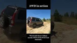 RT-AWD (RT-4WD) in ACTION! (on Honda CR-V)    #honda #crv #4x4 #2gen #offroad #awd  #4wd #suv