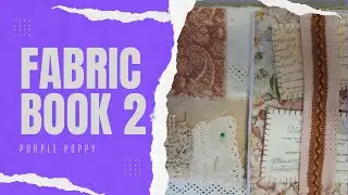 Fabric book - belly band and envelope #slowstitching #crafting 