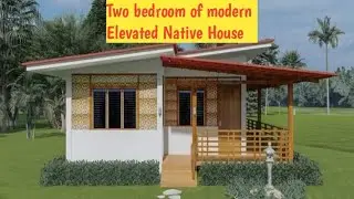 Two bedroom of modern elevated Native Farm House