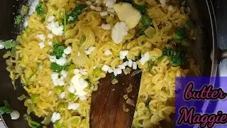 butter Maggie recipe without vegetables/ butter Maggie street food @artncraftbyme