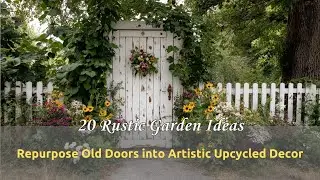 Rustic Garden Oasis: Repurpose Old Doors into Artistic Upcycled Decor
