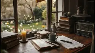 Rain Sounds for Reading & Writing ✍🏻 | Cozy Candlelight ASMR Ambience