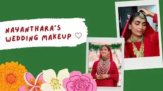 NAYANTHARA&rsquo;S WEDDING INSPIRED MAKEUP 🌹💄#shorts #indianmakeup #browngirl #short #nayanthara