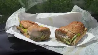ASMR Eating Subway Tuna Sandwich