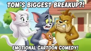 Tom, Jerry & Spike&rsquo;s Emotional Story 😢❤️ | Tom&rsquo;s White Cat Girlfriend#Crazy Tom and Jerry 