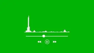 Audio spectrum green screen   Sound spectrum green screen   Audio wave green screen   copyright free