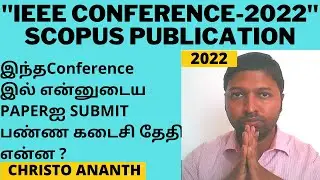 Christo Ananth - IEEE Conference  -  October 2022 - Review in Tamil - Scopus