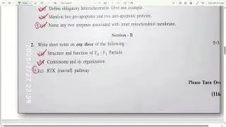 Calcutta university zoology honours question paper #exam #zoology #honours_4th_year #calcutta