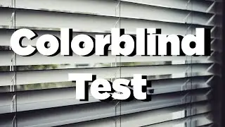 Taking COLOR BLIND TEST with DEUTERANOPIA (Red-Green Color Blind)
