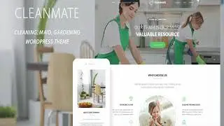 CleanMate - Cleaning Company Maid Gardening WordPress Theme | Themeforest Website Templates and