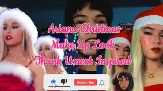 CHRISTMAS MAKE UP ARIANA INSPIRED TRANSFORMATION MAKEUPLOOK #youtubeshorts #youtube