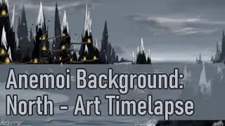anemoi : the north ✦ krita ✦ #closedspecies #art #speedpaint #timelapse #scenery #background