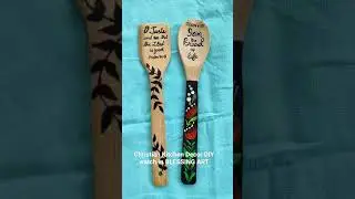 Christian Kitchen Decor DIY  watch in BLESSING ART ll Bible Verses on Spatula #shorts #interiorshort