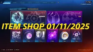 Rocket League ITEM SHOP today 01/11/2025 - CRISTIANO WHEELS & BLACK SHATTERED GOAL EXPLOSION