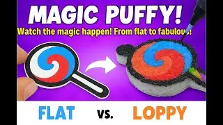 Magic Puffy DIY Watercolor Craft for Kids Flat Paper Turns into 3D Art