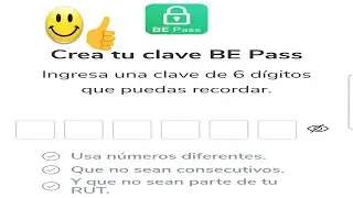 Como crear clave BE Pass en la APP de Banco Estado
