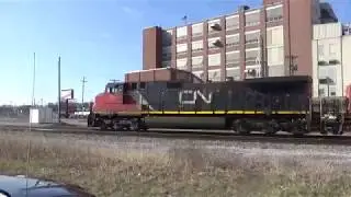CN 2691 C44-9W,CN 2404 C40-8M, CN 2156 C40-8W Lead A Eastbound Mixed Manifest
