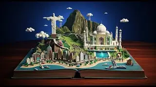 🌎The 7 Wonders Hidden in Magic Pop-Up Books🏛️Oddly Satisfying AI ASMR