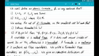 06 Atomic Formulae and Formulae, Free and Bounded Variables, Sentences