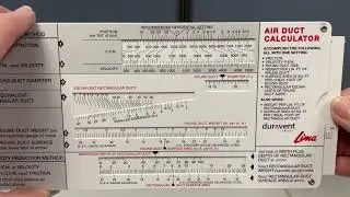 Duravent / Lima Air Duct Calculator by American Slide Chart | Perrygraf