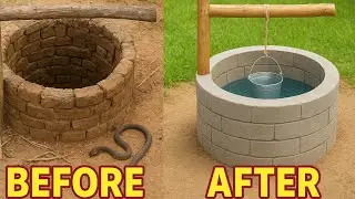 Cleaning of old well and bathing in it | Amazing Well Cleaning Video