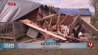 Homeowner In Cyril Speaks On Damaged Home Following Severe Storms