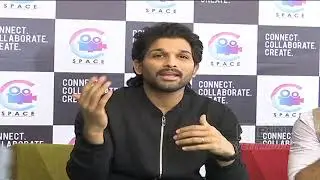 Stylish Star Allu Arjun Funny Moments In C Space Press Meet | Navdeep's C Space | ABN Entertainment