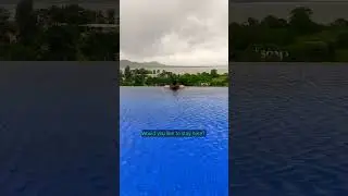 Resort with Infinity pool 🏊 #infinitypool #resortstay #shortsviral