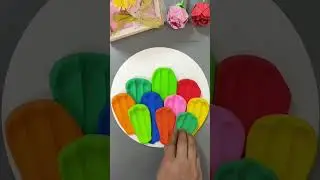 canvas of cactus 🌵🌸✂️ from clay.#shorts #DIY #claycraft #diycactus #decor #art  #EasyCraft #