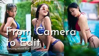 From Camera to Edit; Natural Light Photoshoot #samyang 85mm f1.4 #sonya7cr