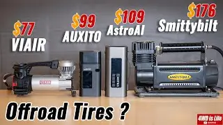 Tire Inflator/Air Compressor Comparison - AUXITO, ASTRO AI, VIAIR, SMITTYBILT