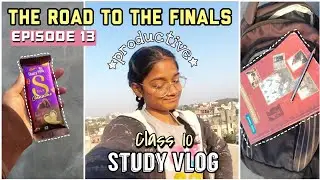 EP 13:Productive Study Vlog📝Study with me as*CBSE 10th Grader*📚|Boards in 20 days