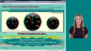 CookBookPlus Home Page 06 Daily Calories Snapshot Calculator 2026 01 09 BA