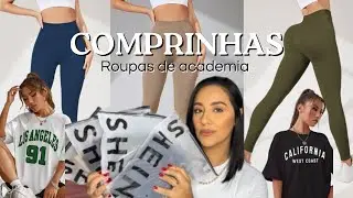 Comprinhas roupas de academia SHEIN e SHOPEE | muita coisa linda | legging canelada
