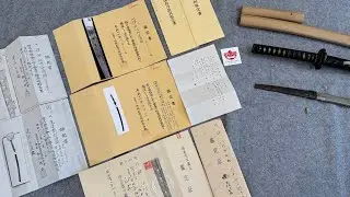 Edo period Nihonto with an abundance of certification and paperwork.